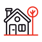 Maison avec arbre à côté