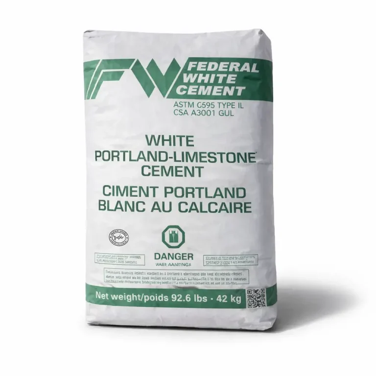 Sac de ciment Portland blanc au calcaire