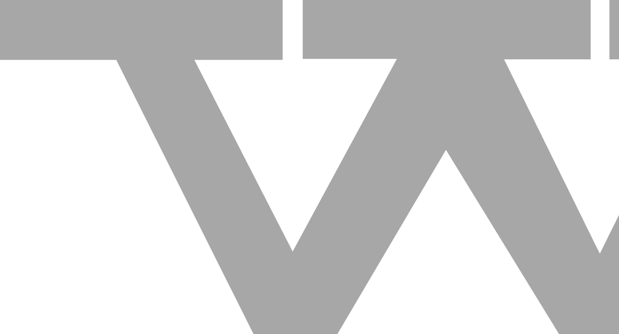 Lettre V stylisée en gris