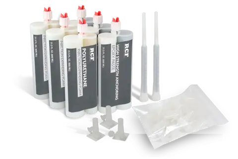 Kit d’injection de fissures au polyuréthane expansif